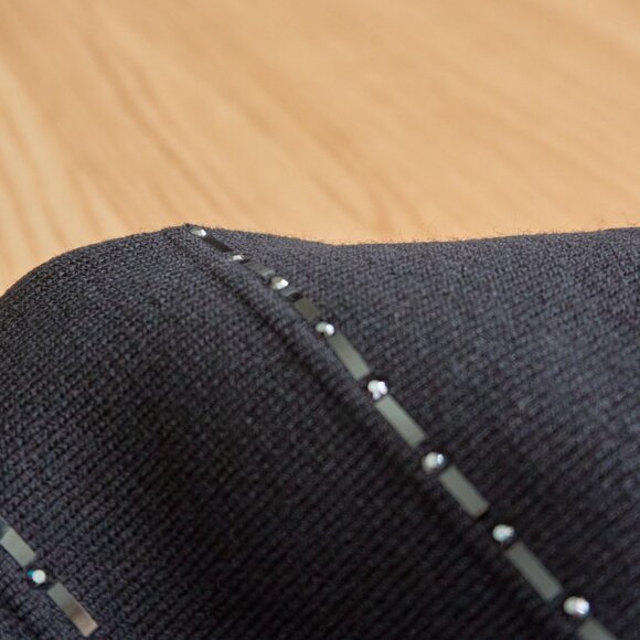 St John Evening by Marie Gray Wool Blend Knit Black Full Zip Cardigan, Size 4 - Picture 9 of 11